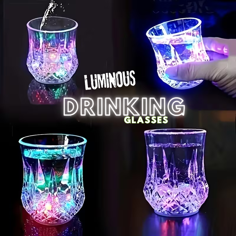 2 Luminous Drinking Glasses