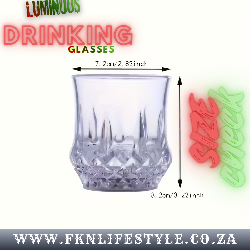 2 Luminous Drinking Glasses