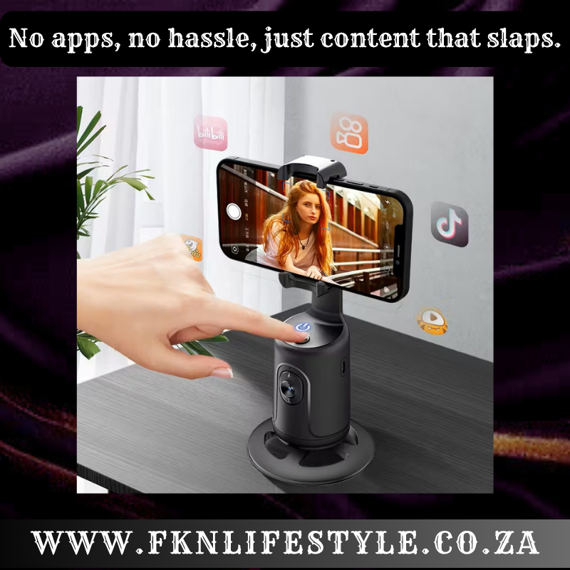 Auto Face Tracking Phone Holder – 360° SA TikTok Flex