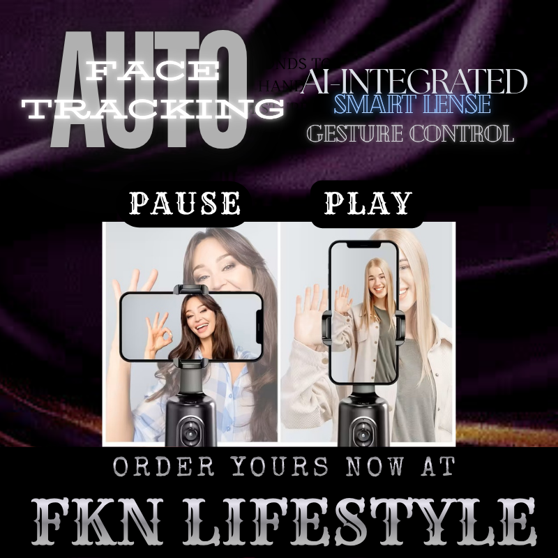 Auto Face Tracking Phone Holder – 360° SA TikTok Flex